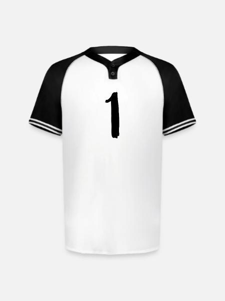 1 - Augusta Sportswear Men's Cutter Henley Jersey - white/black