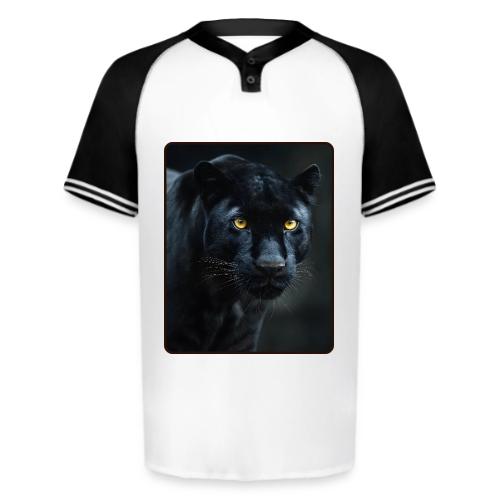 Black Panther Glowing Eyes Design - Augusta Sportswear Men's Cutter Henley Jersey