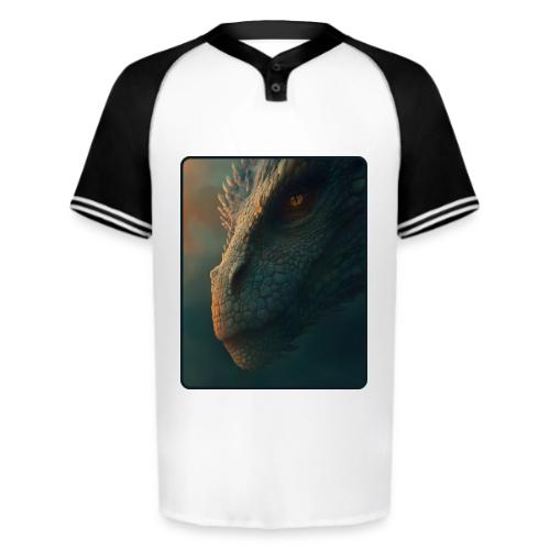 Golden Eye Dragon Close-Up Design - Augusta Sportswear Men's Cutter Henley Jersey