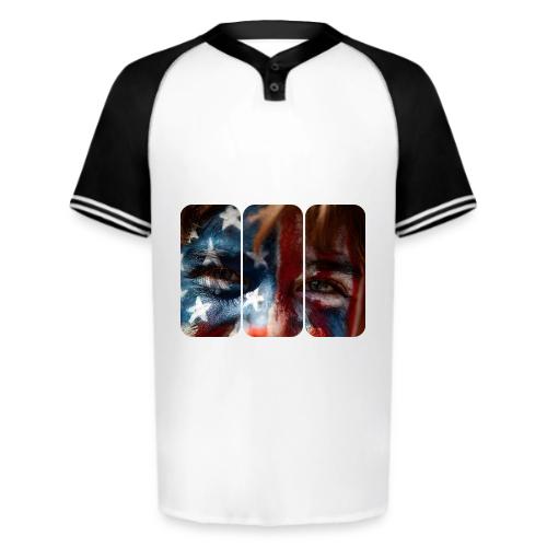 USA: Stars in Their Eyes - Augusta Sportswear Men's Cutter Henley Jersey