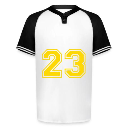 Number 23 in a classic athletic collegiate font - Augusta Sportswear Men's Cutter Henley Jersey