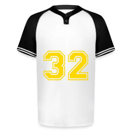 Number 32 in a classic athletic collegiate font - Augusta Sportswear Men's Cutter Henley Jersey