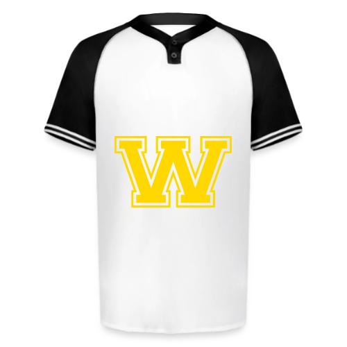 Letter W – Capital Athletic Alphabet Monogram - Augusta Sportswear Men's Cutter Henley Jersey