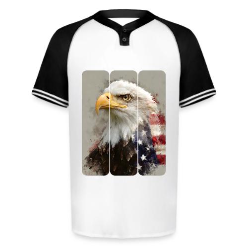 USA: Eagle of the Free - Augusta Sportswear Men's Cutter Henley Jersey