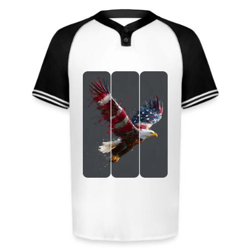 USA: Freedom in Flight - Augusta Sportswear Men's Cutter Henley Jersey