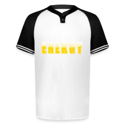 ENERGY Electric Yellow Power Word Design - Augusta Sportswear Men's Cutter Henley Jersey