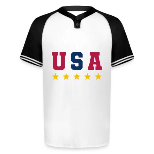 USA Varsity Stars - Augusta Sportswear Men's Cutter Henley Jersey