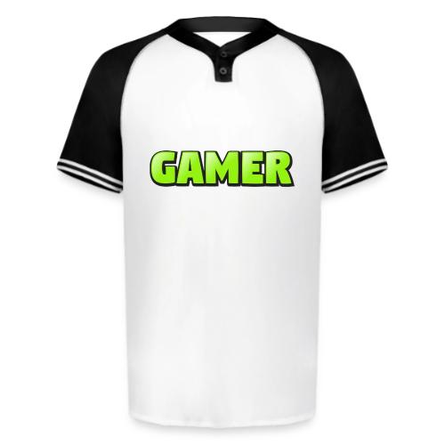 Gamer Neon Green Gaming Logo Design - Augusta Sportswear Men's Cutter Henley Jersey