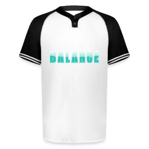 BALANCE Calm Teal Minimal Word Art Design - Augusta Sportswear Men's Cutter Henley Jersey