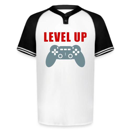 Level Up Gamer Controller Apparel - Augusta Sportswear Men's Cutter Henley Jersey