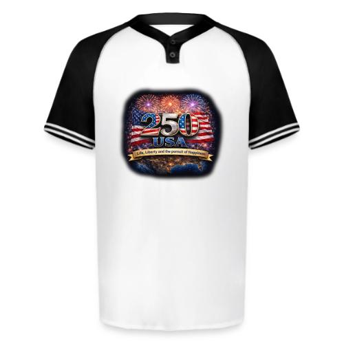 USA 250th Celebration - Augusta Sportswear Men's Cutter Henley Jersey