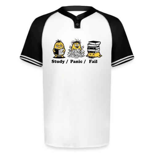 Funny Student Study Panic Fail Back To School - Augusta Sportswear Men's Cutter Henley Jersey