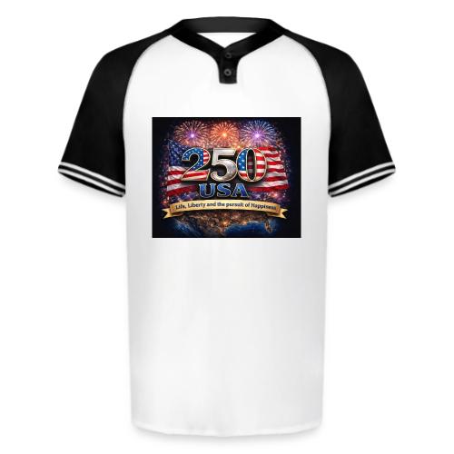 USA 250th Celebration - Augusta Sportswear Men's Cutter Henley Jersey