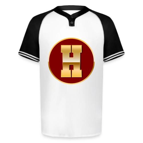 Letter H – Capital Varsity Alphabet Monogram - Augusta Sportswear Men's Cutter Henley Jersey