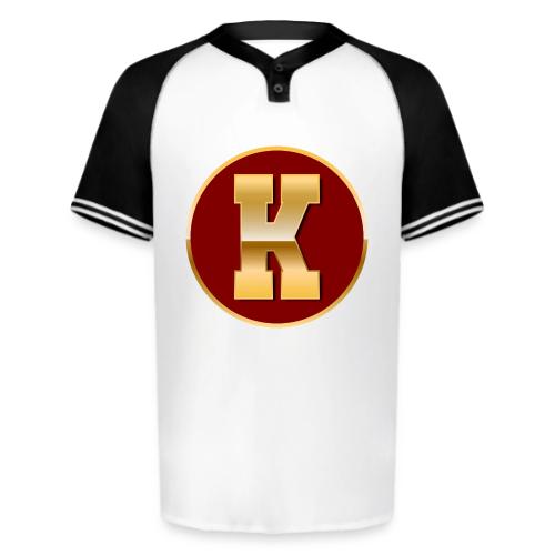 Letter K – Capital Varsity Alphabet Monogram - Augusta Sportswear Men's Cutter Henley Jersey