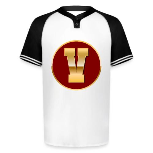 Letter V – Capital Varsity Alphabet Monogram - Augusta Sportswear Men's Cutter Henley Jersey