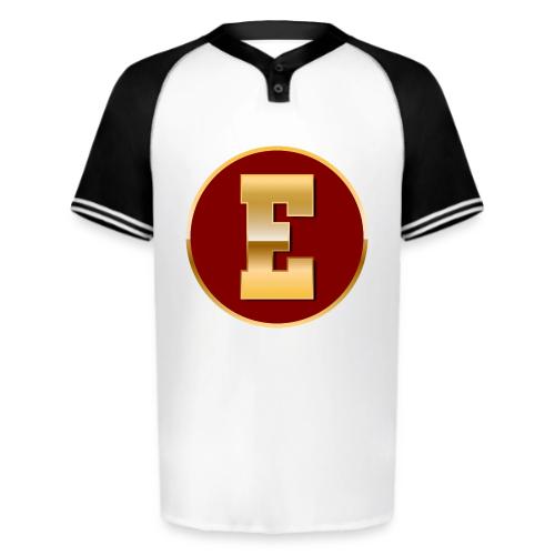 Letter E – Capital Varsity Alphabet Monogram - Augusta Sportswear Men's Cutter Henley Jersey