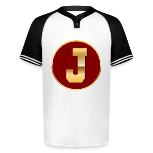 Letter J – Capital Varsity Alphabet Monogram - Augusta Sportswear Men's Cutter Henley Jersey