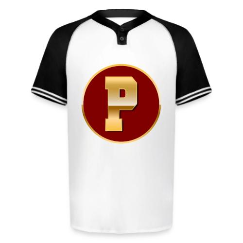 Letter P – Capital Varsity Alphabet Monogram - Augusta Sportswear Men's Cutter Henley Jersey