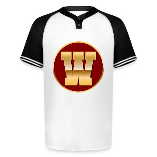 Letter W – Capital Varsity Alphabet Monogram - Augusta Sportswear Men's Cutter Henley Jersey
