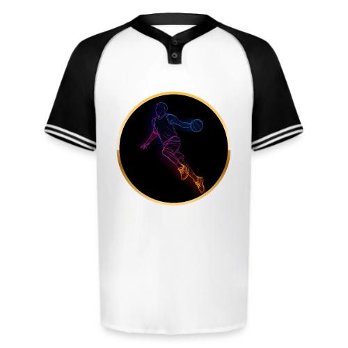 Basketball: Neon Jump Shot - Augusta Sportswear Men's Cutter Henley Jersey
