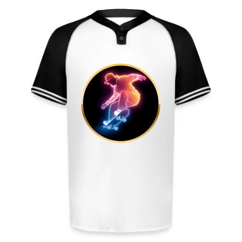 Skateboarding: Golden Trick Rider - Augusta Sportswear Men's Cutter Henley Jersey