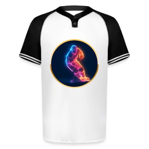 Hockey: Neon Hockey Sketch - Augusta Sportswear Men's Cutter Henley Jersey