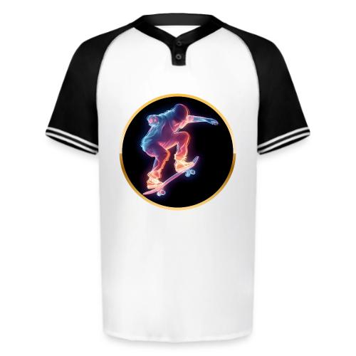 Skateboarding: Neon Skate Orbit - Augusta Sportswear Men's Cutter Henley Jersey