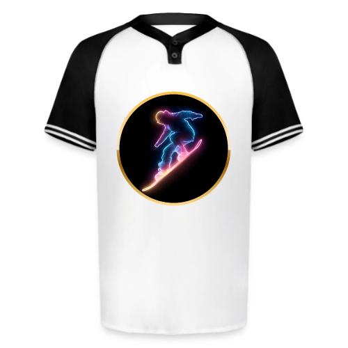 Snowboarding: Neon Snow Drift - Augusta Sportswear Men's Cutter Henley Jersey