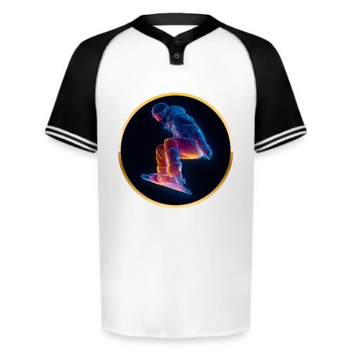 Snowboarding: Arctic Neon Leap - Augusta Sportswear Men's Cutter Henley Jersey