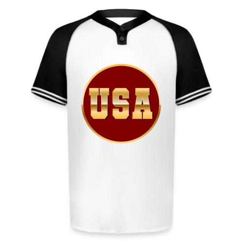 Golden USA Seal - Augusta Sportswear Men's Cutter Henley Jersey
