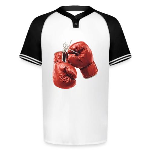 Boxing: Hanging Gloves Icon - Augusta Sportswear Men's Cutter Henley Jersey
