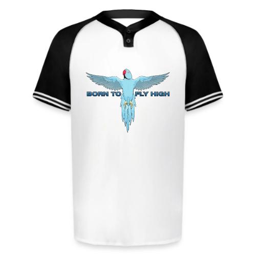 Blue Born To Fly High PNG Logo - Augusta Sportswear Men's Cutter Henley Jersey