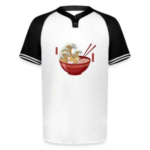 The Great Wave of Ramen - Augusta Sportswear Men's Cutter Henley Jersey