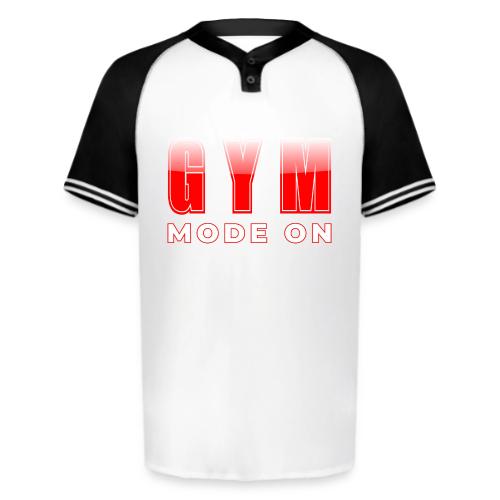Gym Mode On Fitness Typography Design - Augusta Sportswear Men's Cutter Henley Jersey