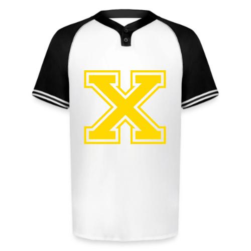 Letter X – Capital Athletic Alphabet Monogram - Augusta Sportswear Men's Cutter Henley Jersey