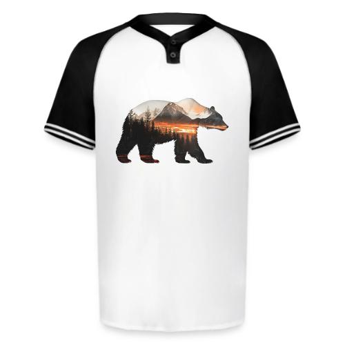 Canada Bear: fiery tones - Augusta Sportswear Men's Cutter Henley Jersey