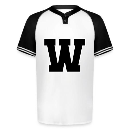 Varsity Letter W Collegiate Font Design - Augusta Sportswear Men's Cutter Henley Jersey