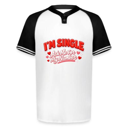 I’m Single Retro Bubble - Augusta Sportswear Men's Cutter Henley Jersey