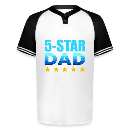 Five Stars Dad - Augusta Sportswear Men's Cutter Henley Jersey