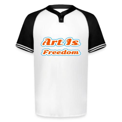 Art Is Freedom — Creative Expression Script - Augusta Sportswear Men's Cutter Henley Jersey