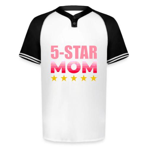 Five Stars Mom - Augusta Sportswear Men's Cutter Henley Jersey
