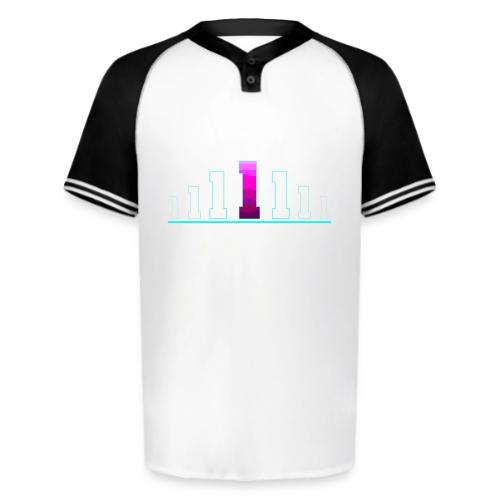 Number 1 in Magenta: Varsity Font - Augusta Sportswear Men's Cutter Henley Jersey