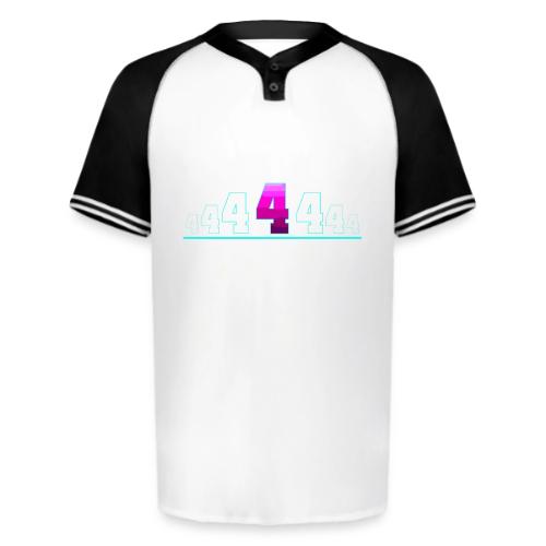 Number 4 in Magenta: Varsity Font - Augusta Sportswear Men's Cutter Henley Jersey