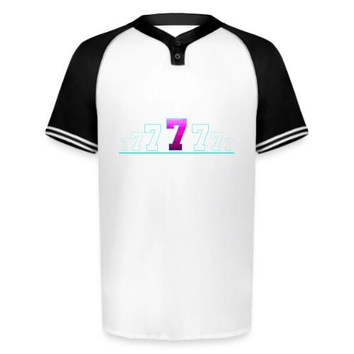 Number 7 in Magenta: Varsity Font - Augusta Sportswear Men's Cutter Henley Jersey