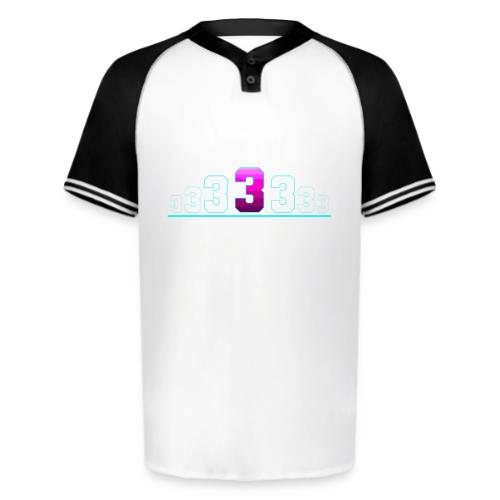 Number 3 in Magenta: Varsity Font - Augusta Sportswear Men's Cutter Henley Jersey