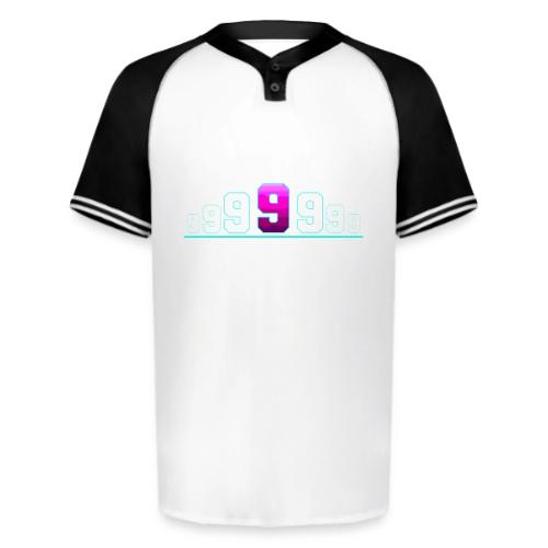 Number 9 in Magenta: Varsity Font - Augusta Sportswear Men's Cutter Henley Jersey