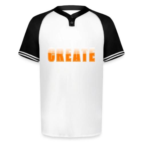 CREATE Vibrant Orange Bold Word Graphic - Augusta Sportswear Men's Cutter Henley Jersey