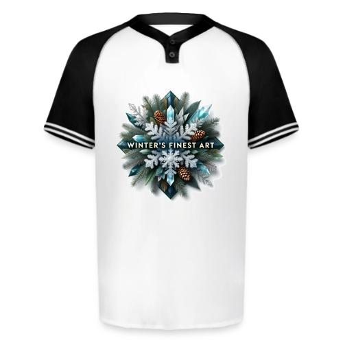 Intricate Frozen Evergreen T-Shirt - Augusta Sportswear Men's Cutter Henley Jersey