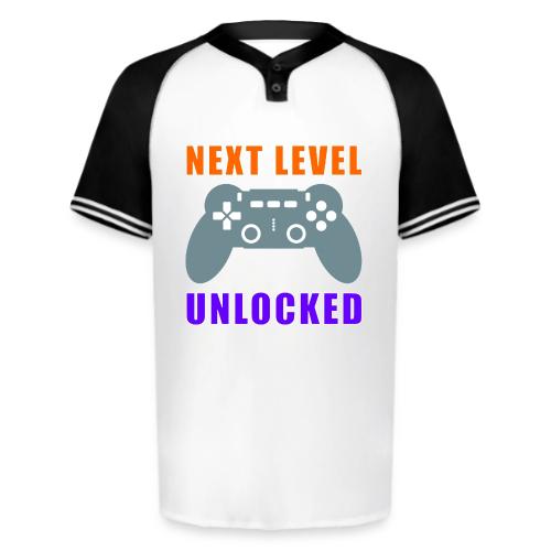 Next Level Unlocked Gamer Design - Augusta Sportswear Men's Cutter Henley Jersey